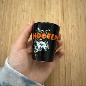 Hooters owl Black and Orange Drinkware Tumbler shot glass